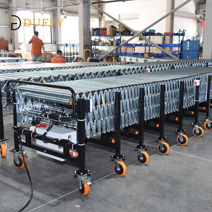 स्टेनलेस स्टील इलेक्ट्रिक लचीला रोलर कन्वेयर स्वचालित भारी शुल्क गुरुत्वाकर्षण रोलर कन्वेयर बैग बॉक्स कार्टन पैलेट परिवहन - Product Image 6