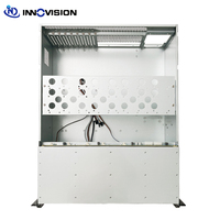 Châssis de serveur Rack 4U 4 baies prend en charge la carte EEB/EATX 8 emplacements d'extension 4090/5090 AIO Liquid Cooler 4B GPU Case Stock