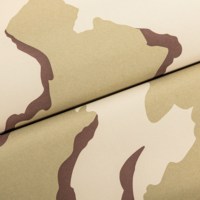 Tissu Oxford tissé en PVC camouflage 100% polyester 5*5 72T 600D imperméable imprimé désert tricolore pour sac à bagages pour filles