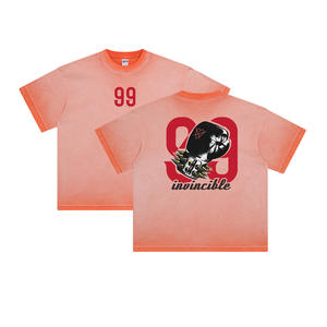 เสื้อยืดคอกลมแขนสั้นผ้าคอตตอนสำหรับผู้ชายเสื้อ100% พิมพ์ลายดิจิทัลขายดี - Product Image 6