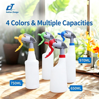 Bouteille de pulvérisation en plastique multi-usages résistante aux produits chimiques à déclencheur renforcé professionnel pour le nettoyage commercial de conciergerie de jardin