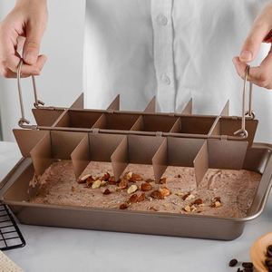 Solid Bottom Brownie Baking Pan Wholesale <b>Square</b> Nonstick Cake Mold Thickened Baking Tools <b>Set</b> Brownie Pan - Product Image 2