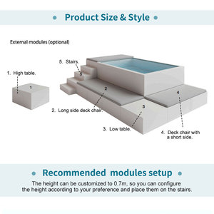 <span class=keywords><strong>Piscine</strong></span> de nage à contre-courant pas chère, <span class=keywords><strong>piscine</strong></span> de plongée, design à débordement infini, <span class=keywords><strong>piscine</strong></span> en fibre de verre hors sol avec canapé-lit - Product Image 6