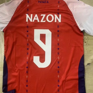 เสื้อฟุตบอลผู้ชายสำหรับผู้ใหญ่รุ่นใหม่ 2627 Haiti Series 10 Bellegarde 9 Nazon ลายพิมพ์หมายเลข 10 เสื้อลำลองฤดูร้อน กางเกงขาสั้นระบายอากาศได้ 100% - Product Image 3