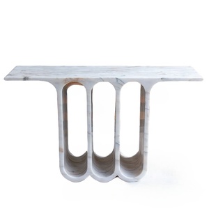 HRst Kích Thước Tùy Chỉnh Đồ Nội Thất Phòng Khách Nhập Sofa Dài Lối Vào Hiện Đại Bằng Đá Cẩm Thạch Trắng Giao Diện Điều Khiển Bảng Phía Sau Ghế Cho Phòng Khách - Product Image 1