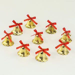 인기 판매 9개 소형 황동 징글벨, 축제용 크리스마스 골드 벨 장식 오너먼트 - Product Image 2