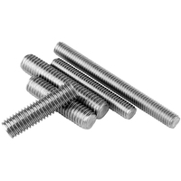 Barre filetée en acier inoxydable DIN975 DIN976 M8 M10 A2-70 304 316, boulon à tige filetée selon ASME B18.31.2
