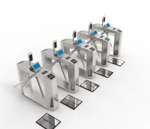 Tourniquet d'aileron pour l'entrée d'usine bon prix Durable Auto Barrier Gate ESD Access Control Flap Turnstyles - Product Image 2