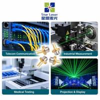 Diode laser verte 520 nm 50 mW TO-18, base métallique multimode, éclairage/projection industrielle, température de fonctionnement -20~60°C, 3 broches