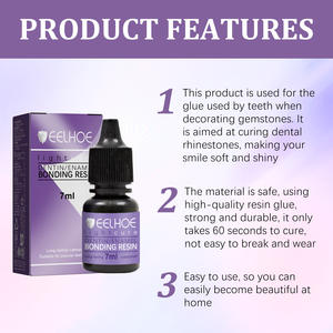 Dents dentaires <span class=keywords><strong>Diamant</strong></span> <span class=keywords><strong>Colle</strong></span> Lumière Durcissement Adhésif Dent Gemmes Collage Total Gravure Collage Adhésifs - Product Image 5