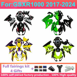 ชุดแฟริ่งเต็มรูปแบบสำหรับ <span class=keywords><strong>GSXR1000</strong></span> GSX1000R รถมอเตอร์ไซด์2018 2017 <span class=keywords><strong>2019</strong></span> 2020 2021 2022 2023 2024 gsxr 1000 K17 - Product Image 2