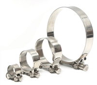 Collier de serrage robuste de style européen à couple élevé 60-63, réglable, pour tuyaux et flexibles