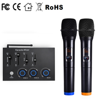 Kablosuz Mikrofon Karaoke Mikser Sistemi Metal CE FCC Sertifikalı HD Optik Yankı Akıllı TV PC KTV Amplifikatör Profesyonel
