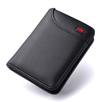 Nouveau style : Étui porte-cartes en PU, multi-emplacements, vertical, pour cartes d'identité, unisexe, mini-portefeuille, style Normcore/Minimaliste