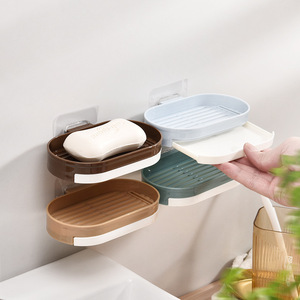 Jabonera de Plástico de Una Sola Capa con Ventosa para Montaje en Pared, para Baño y Uso Doméstico - Product Image 4
