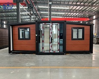 Maison conteneur extensible 20FT 40FT, hébergement portable pour travailleurs avec installation rapide pour quartiers d'hébergement de chantier