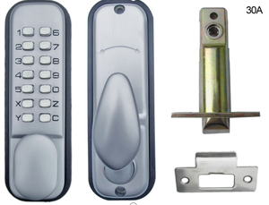 Serrure de porte extérieure à loquet unique, sans clé, à <span class=keywords><strong>code</strong></span>, étanche, avec poignée à levier en acier - Product Image 5