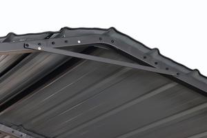 Abri d'auto de haute qualité Tente de garage Auvent de voiture Tente d'auvent de stationnement de voiture en acier galvanisé - Product Image 3