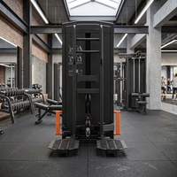 Machine de kickback réglable en acier avec câble pour l'entraînement des fessiers et des hanches en position debout, avec poulie et pile de poids pour les jambes