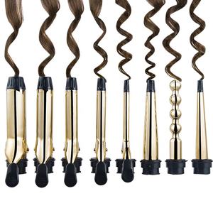 Rizador barrilles 6 en 1 rizador de pelo 8 en 1 <span class=keywords><strong>Bubble</strong></span> hair curler rose gold wand nano titanium hair curling iron set pour salon - Product Image 2