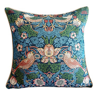 Housse de coussin en tissu jacquard tissé européen personnalisé Taie d'oreiller jetable avec glands