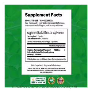 แคปซูลมะรุมผงใบมะรุมออร์แกนิกออร์แกนิกสำหรับการเผาผลาญและการสนับสนุนภูมิคุ้มกัน - Product Image 2