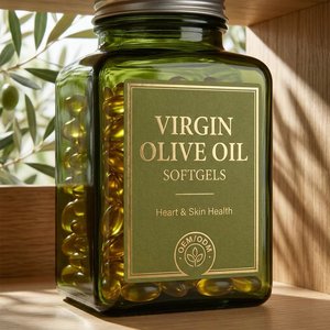 Cápsulas <span class=keywords><strong>de</strong></span> Aceite <span class=keywords><strong>de</strong></span> Oliva Virgen 7000mg Omega 9 - Apoyo para la Salud Cardiovascular, OEM Disponible - Product Image 1