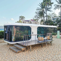 Volferda Maison Capsule Préfabriquée Futuriste Extensible et Économique, type Dôme, 35 m²