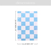 Hongbo Meilleure vente tableau de bord à carreaux mat A5 imperméable à l'eau 4 couleurs pour reliures budgétaires comme insert à feuilles mobiles pour cadeau organisateur