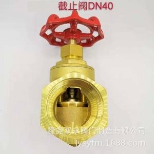 Vanne à opercule en laiton Longyao Shuangyong Dn32 filetée pour l'arrêt de l'eau - Product Image 5
