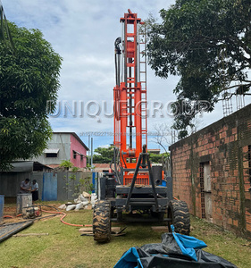 <b>Hot</b> <b>Sales</b> 300m Portable <b>Wheel</b> Type Drill rig machine <b>for</b> agriculture irrigation - Product Image 4