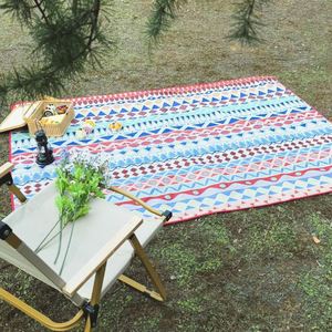 Storage Pouch Waterproof <b>Foldable</b> Outdoor Picnic Blanket Portable <b>Beach</b> Camping Mat With Magnet Straps - Product Image 6