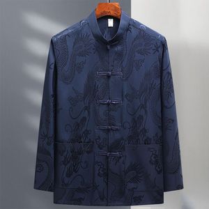 Haut <span class=keywords><strong>Traditionnel</strong></span> <span class=keywords><strong>Chinois</strong></span> Hanfu en Lin à Manches Longues pour Hommes, Chemise de Kung Fu, Veste Cardigan - Product Image 4