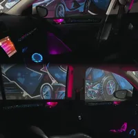 Autowellus RHD LHD Lumière ambiante LED ciel étoilé VW Golf 6 Mk6 GTI 2008+ Lampe d'ambiance intérieure Commande par application sur le volant