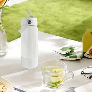 Groothandel Gratis Verzending 18oz Thermosfles Vacuüm Sublimatie Witte Sportwaterfles met siliconen bodem 25 stuks/doos - Product Image 3