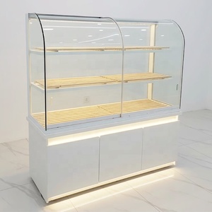 Facile da pulire in vetro temperato torta pane da Dessert vetrina pasticceria vetrina per la decorazione di mobili <span class=keywords><strong>negozio</strong></span> di caffè - Product Image 2