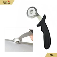 Outil grattoir en acier inoxydable de qualité industrielle avec poignée en ABS, garantie 1 an pour les boîtes lumineuses publicitaires en PVC