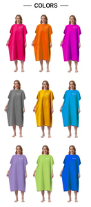 Poncho de surf en microfibre fourni par l'usine, serviette de plage <span class=keywords><strong>à</strong></span> séchage rapide avec capuche, serviette de piscine recyclée, peignoir de change doux - Product Image 6