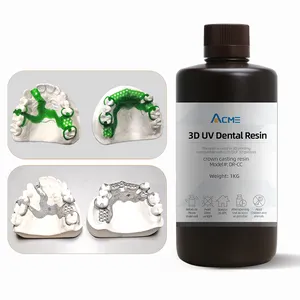 Acme 405nm fotopolimerizzazione stampante 3d resina dentale dentale dlp lcd materiale di stampa uv stampante 3D modello dentale corona colata resina