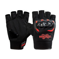 Gants de moto demi-doigts avec protection rigide des articulations pour la conduite en ville et en touring