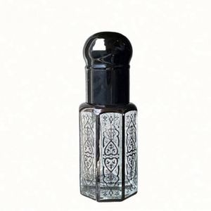 Custom Luxury Empty Essential Oil Attar <b>Bottles</b> <b>Boxes</b> Set Magnetic Packaging Arabic Glass Roll on Screen Printing - Product Image 1