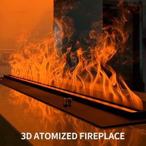 Haute Qualité Décor Flamme 3D Led Lumière Atomisation Eau Vapeur Électrique <span class=keywords><strong>Feu</strong></span> Insert Vapeur <span class=keywords><strong>Cheminée</strong></span> Avec Télécommande - Product Image 4