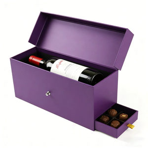 Fabricación OEM, Caja de Regalo de Cartón de Lujo Personalizada con Cierre Magnético, Caja de Papel para Vino y Chocolate con Logotipo - Product Image 1