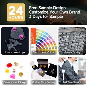 Pin de Metal Esmaltado Suave Personalizado con Logotipo, Insignia para Club, Bar, Equipo, Campus, Combinación de Adhesivos, Impresión Tipográfica, Pin Escolar, Níquel Negro - Product Image 2