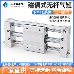 กระบอกสูบไร้ก้าน Airtac รุ่น RMTL16 10 20 25X32 40 150SA พร้อมรางนำทางสำหรับยานยนต์ - Product Image 5
