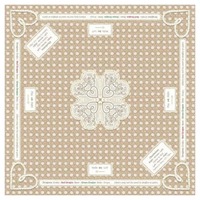 Tapete de Mahjong Americano Plegable de 31.5 Pulgadas, Material de Goma, Diseño Moderno y Lujoso de la Serie Tigredetartan, con Reglas de Mahjong Americano Impresas