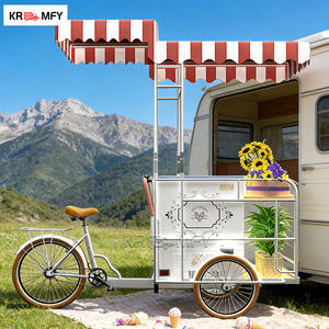 Chariot de vente ambulante pour crème glacée, boissons chaudes et aliments, avec congélateur à poussée libre - Product Image 2