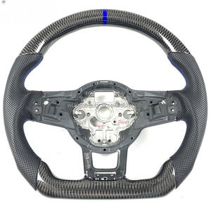 Volant en fibre de carbone au <span class=keywords><strong>prix</strong></span> d'usine pour Volkswagen <span class=keywords><strong>Golf</strong></span> MK7 GTI GTD <span class=keywords><strong>GTE</strong></span> R Polo GTI Tiguan Passat - Product Image 2