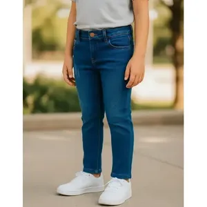 Jeans a gamba dritta Adrenaline per ragazzi, lavaggio medio, 5 tasche, casual, traspiranti, a vita media, pantaloni per bambini - Product Image 4