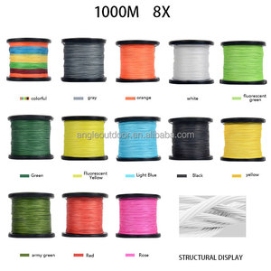 Usine haute qualité 8X 1000m couleur mélangée Pe ligne ligne de pêche <span class=keywords><strong>tresse</strong></span> <span class=keywords><strong>fil</strong></span> 1mm 136kg glisser Pe tressé ligne de pêche pour la <span class=keywords><strong>mer</strong></span> - Product Image 2
